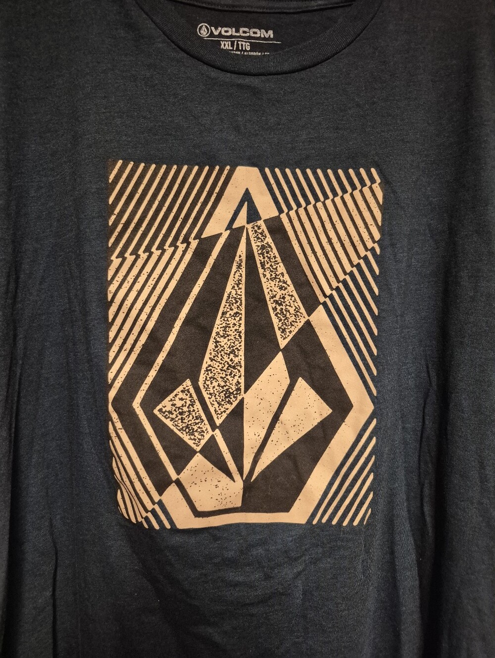 Volcom Men's Black Graphic Long Sleeve Shirt - Geometric Logo